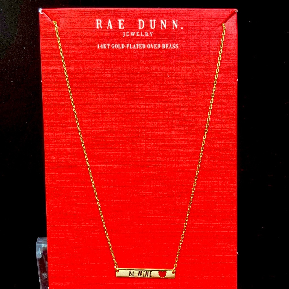 Holiday SALE 🎁⬇️ Rae Dunn “Be Mine” Bar necklace